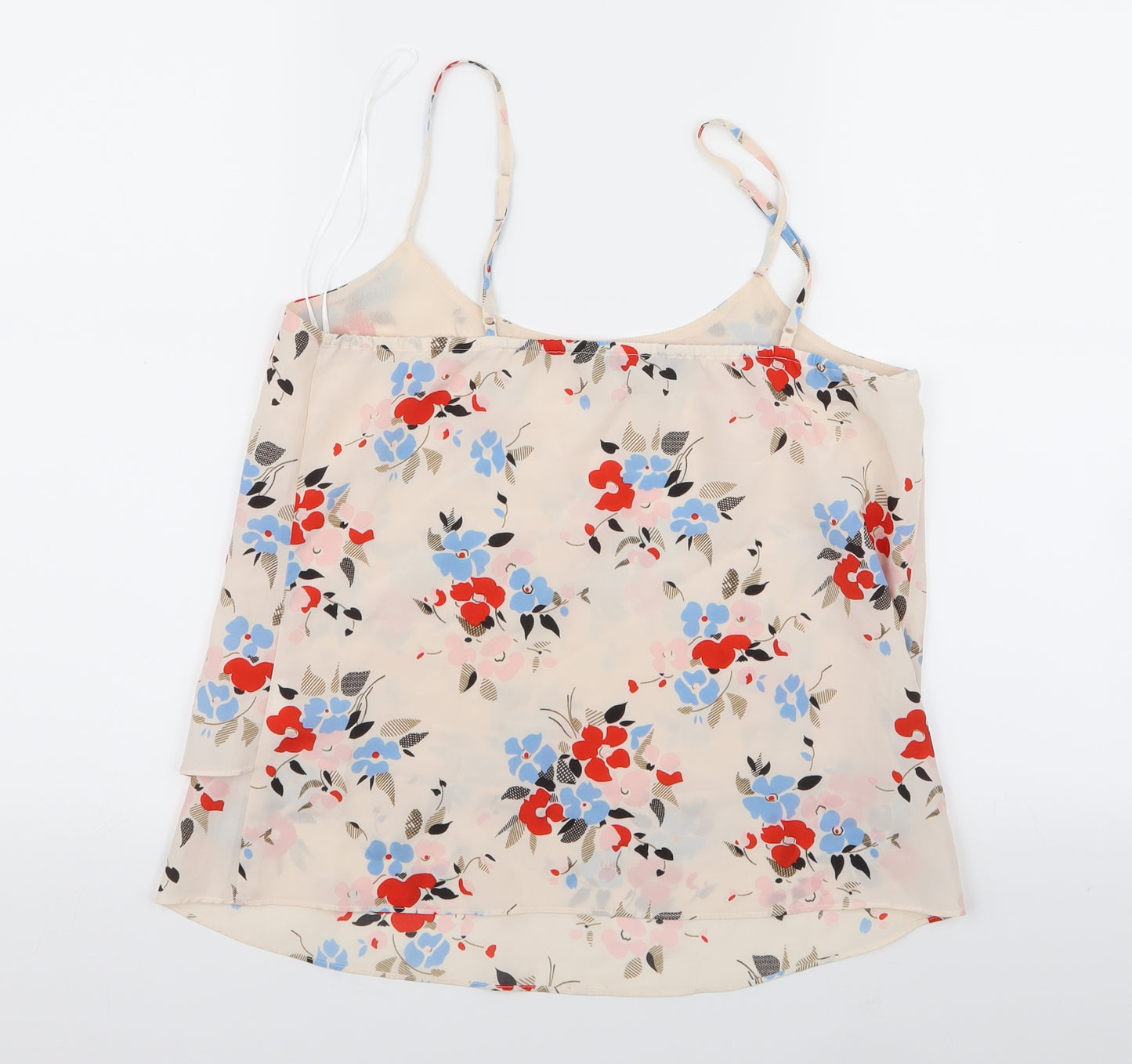 Oasis Womens Beige Floral  Camisole Tank Size 10