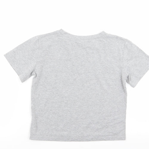 ROMWE Womens Grey   Basic T-Shirt Size XS