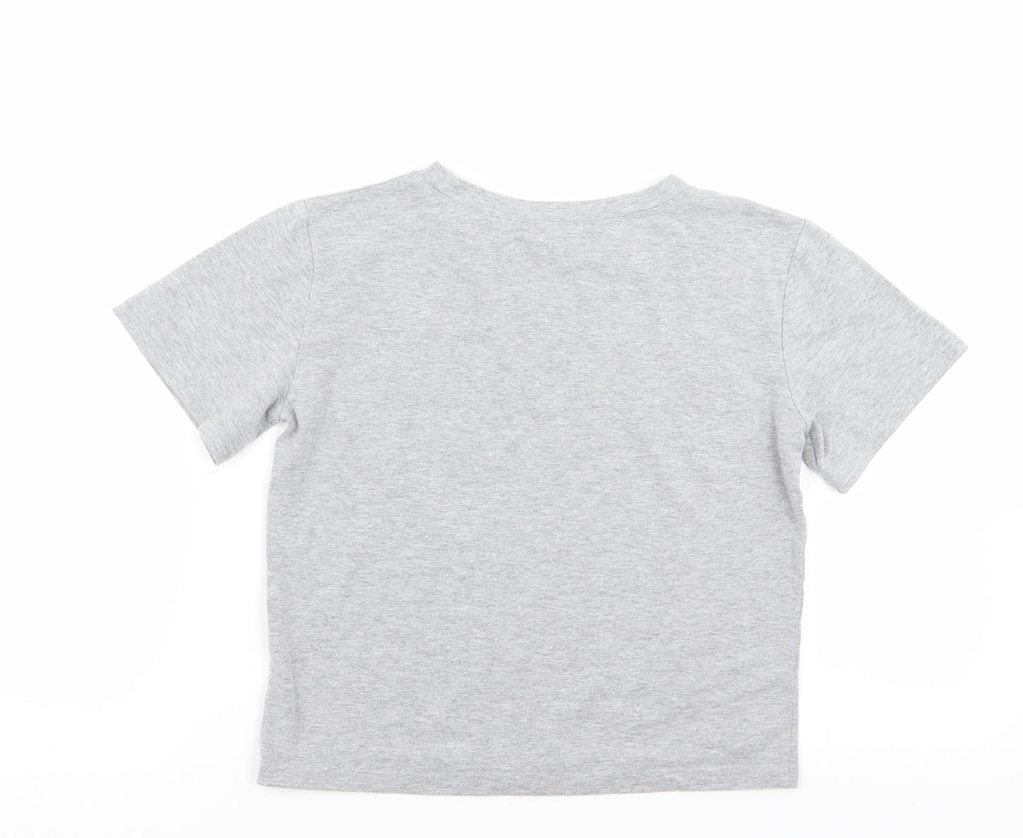 ROMWE Womens Grey   Basic T-Shirt Size XS