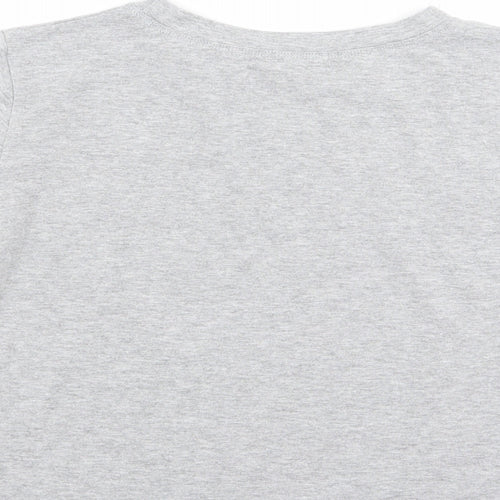 ROMWE Womens Grey   Basic T-Shirt Size XS