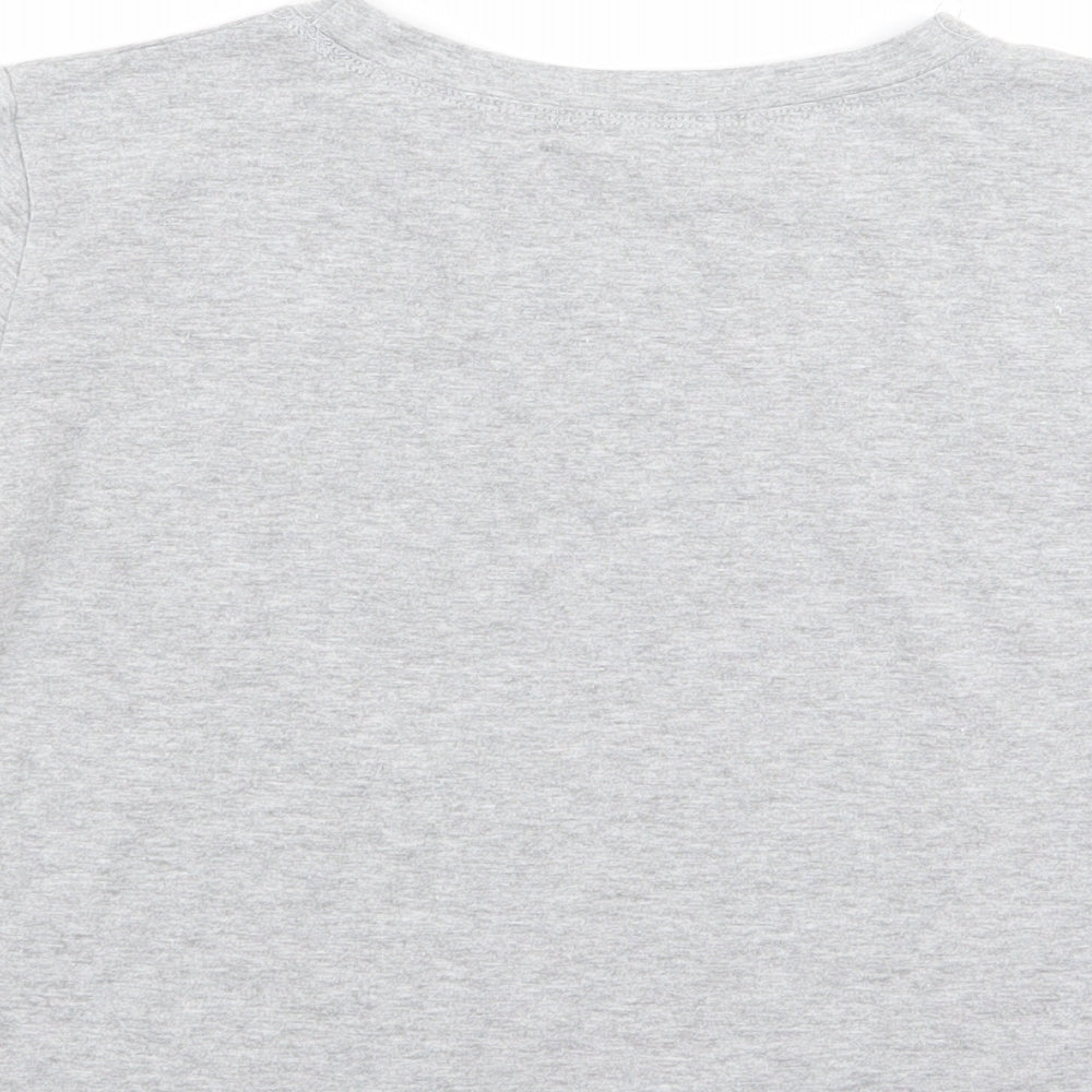 ROMWE Womens Grey   Basic T-Shirt Size XS