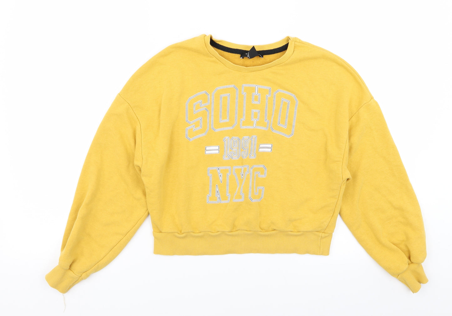New Look Girls Yellow   Pullover Jumper Size 10-11 Years
