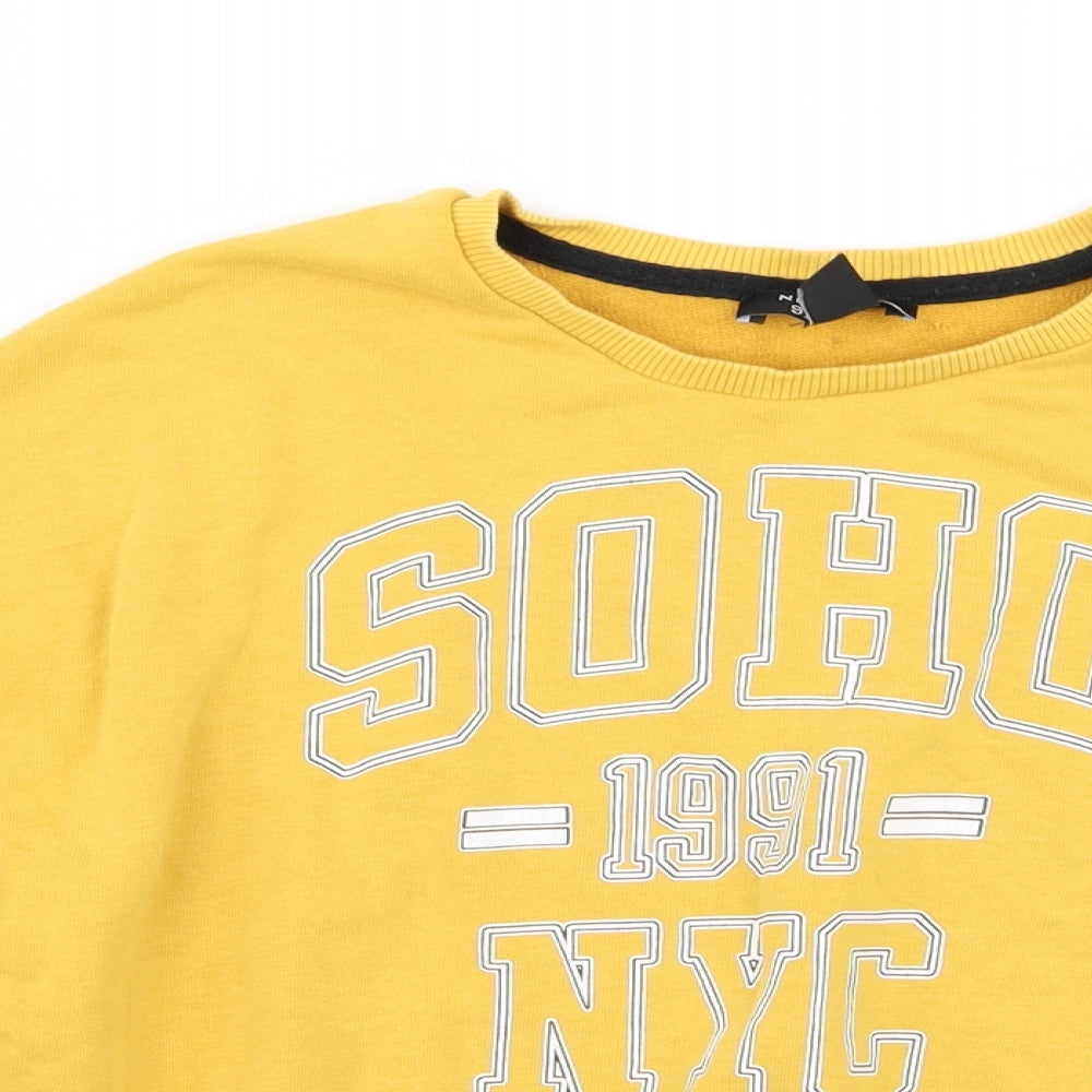 New Look Girls Yellow   Pullover Jumper Size 10-11 Years