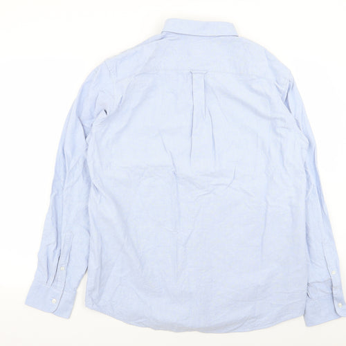 MVP Mens Blue    Dress Shirt Size L