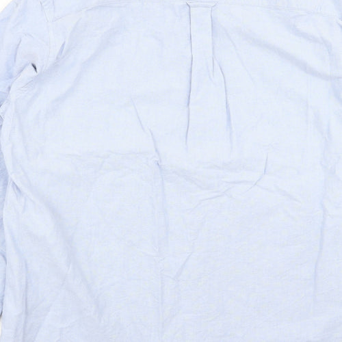 MVP Mens Blue    Dress Shirt Size L