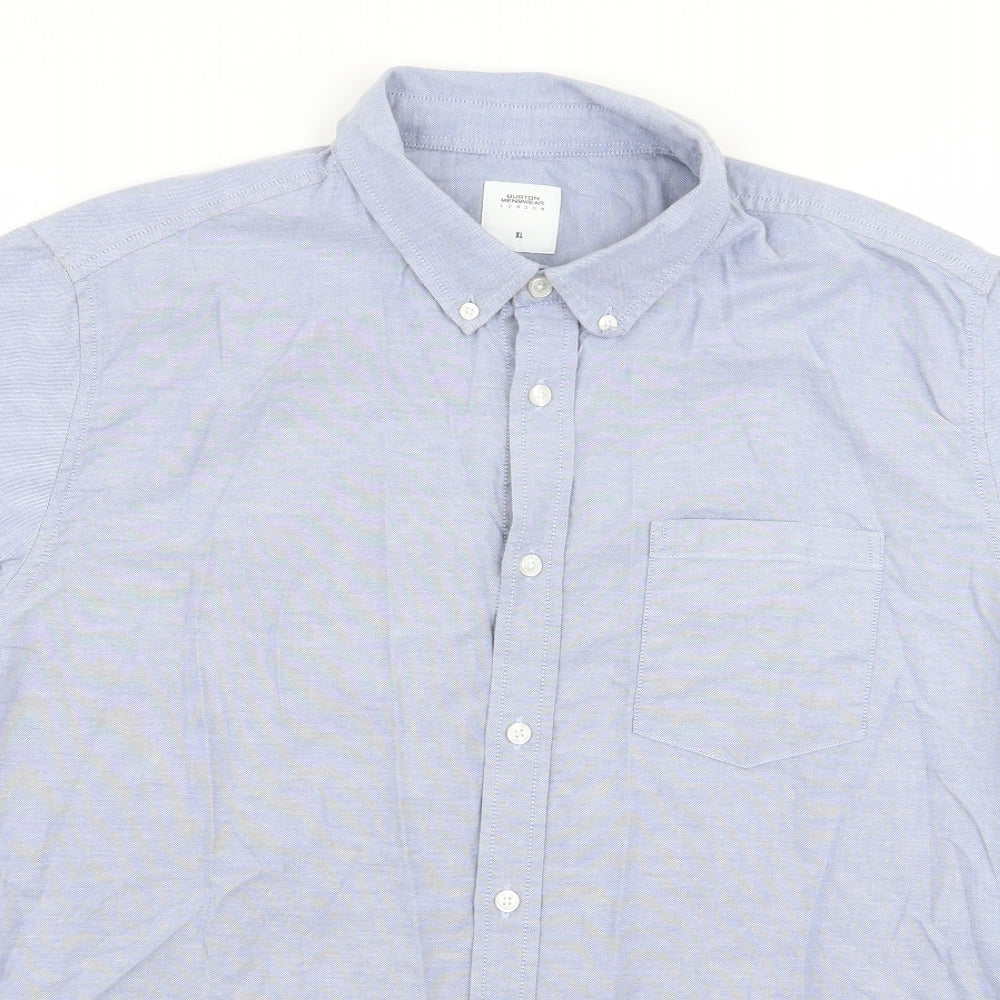 burton menswear Mens Blue    Button-Up Size XL