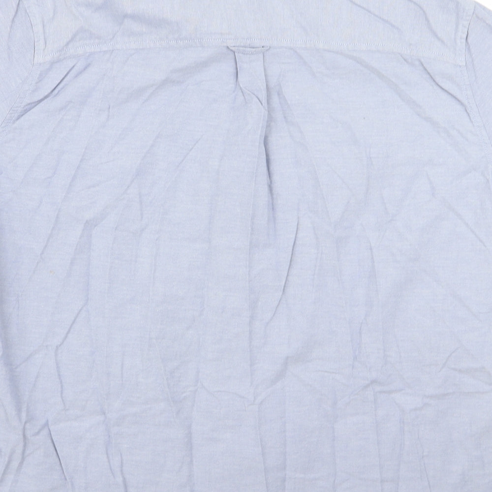 burton menswear Mens Blue    Button-Up Size XL
