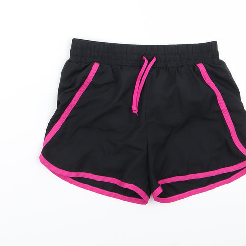 Asda George Girls Black   Hot Pants Shorts Size 6-7 Years