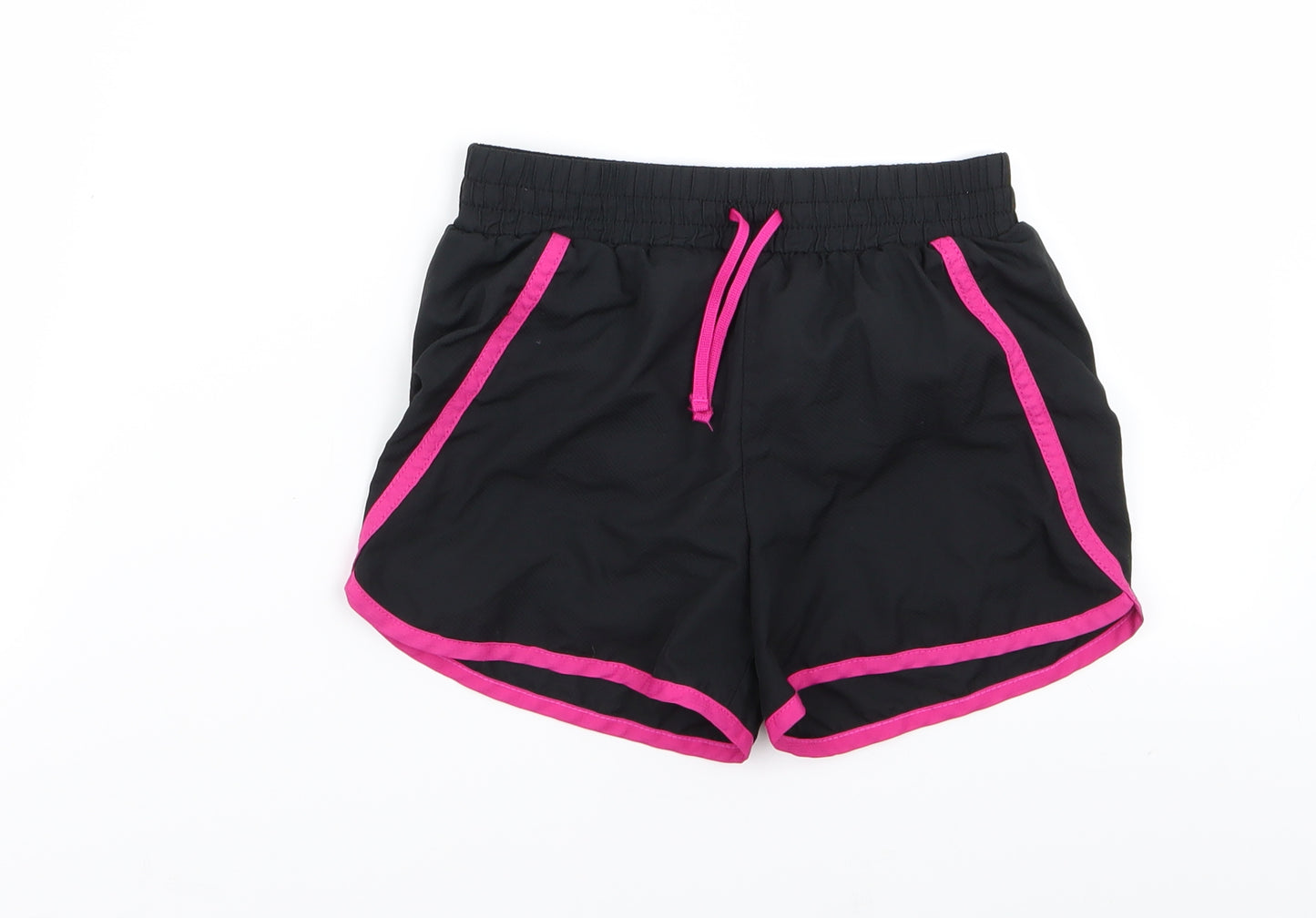 Asda George Girls Black   Hot Pants Shorts Size 6-7 Years