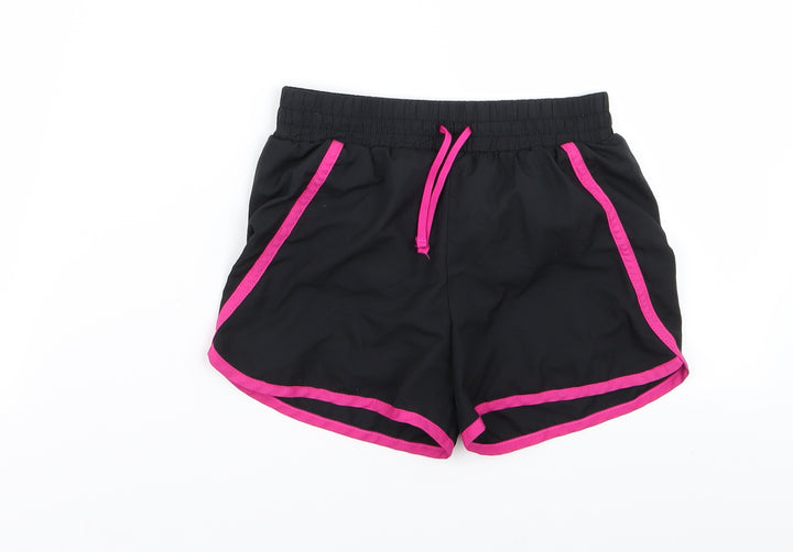 Asda George Girls Black   Hot Pants Shorts Size 6-7 Years