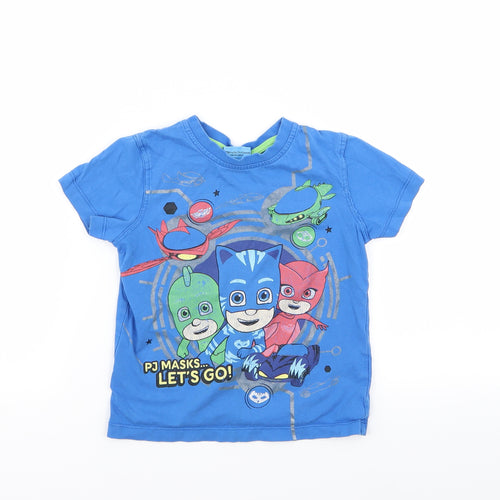 Asda George Boys Blue   Basic T-Shirt Size 3-4 Years