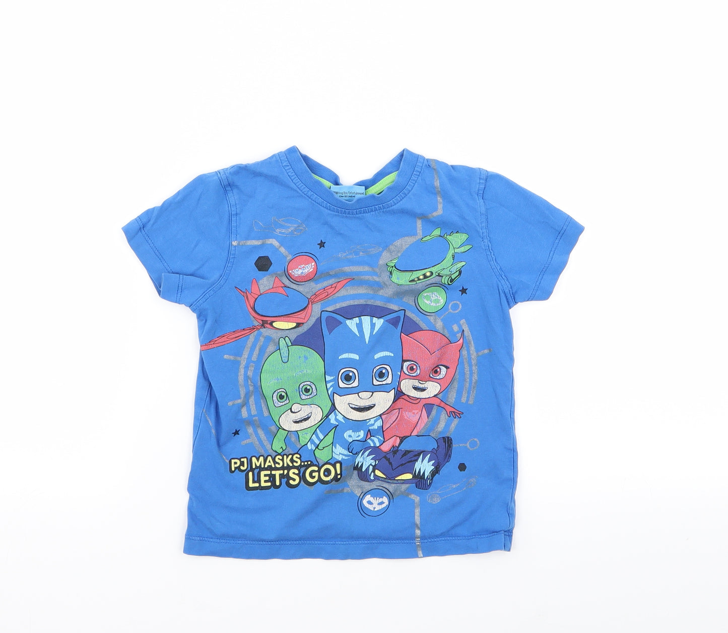 Asda George Boys Blue   Basic T-Shirt Size 3-4 Years