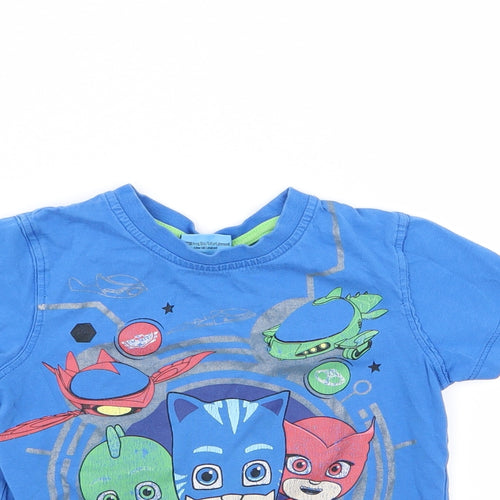 Asda George Boys Blue   Basic T-Shirt Size 3-4 Years