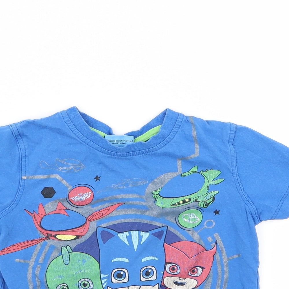 Asda George Boys Blue   Basic T-Shirt Size 3-4 Years