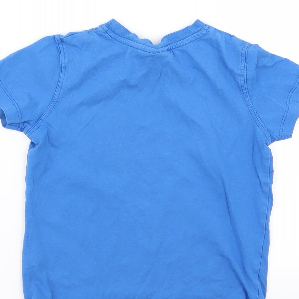 Asda George Boys Blue   Basic T-Shirt Size 3-4 Years