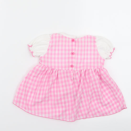 Baby C Girls Multicoloured Check  Fit & Flare  Size 6-9 Months