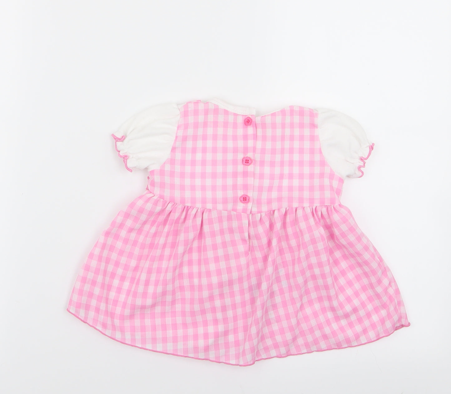 Baby C Girls Multicoloured Check  Fit & Flare  Size 6-9 Months