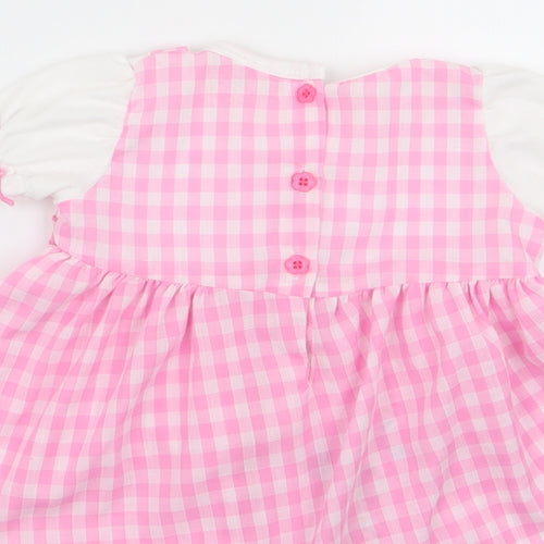 Baby C Girls Multicoloured Check  Fit & Flare  Size 6-9 Months