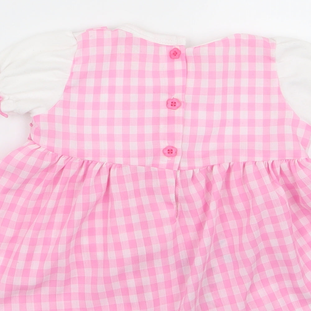 Baby C Girls Multicoloured Check  Fit & Flare  Size 6-9 Months