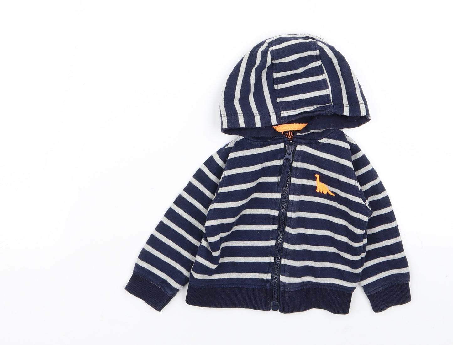 lullaby Boys Multicoloured Striped  Full Zip Jumper Size 3-6 Months