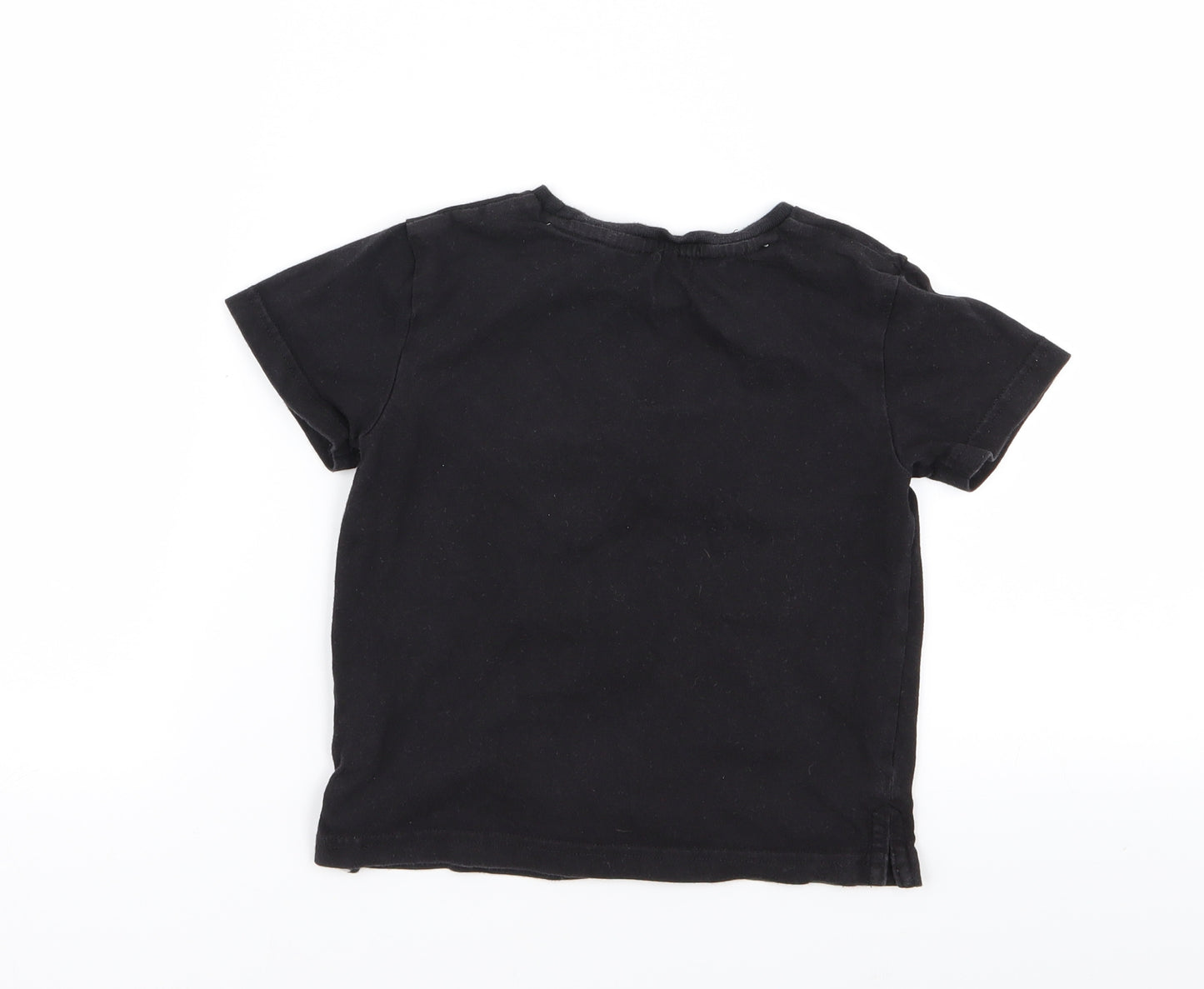 Newcastle United Boys Black   Basic T-Shirt Size 3-4 Years
