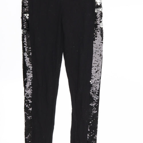 H&M Girls Black   Jegging Trousers Size 12 Years - legging