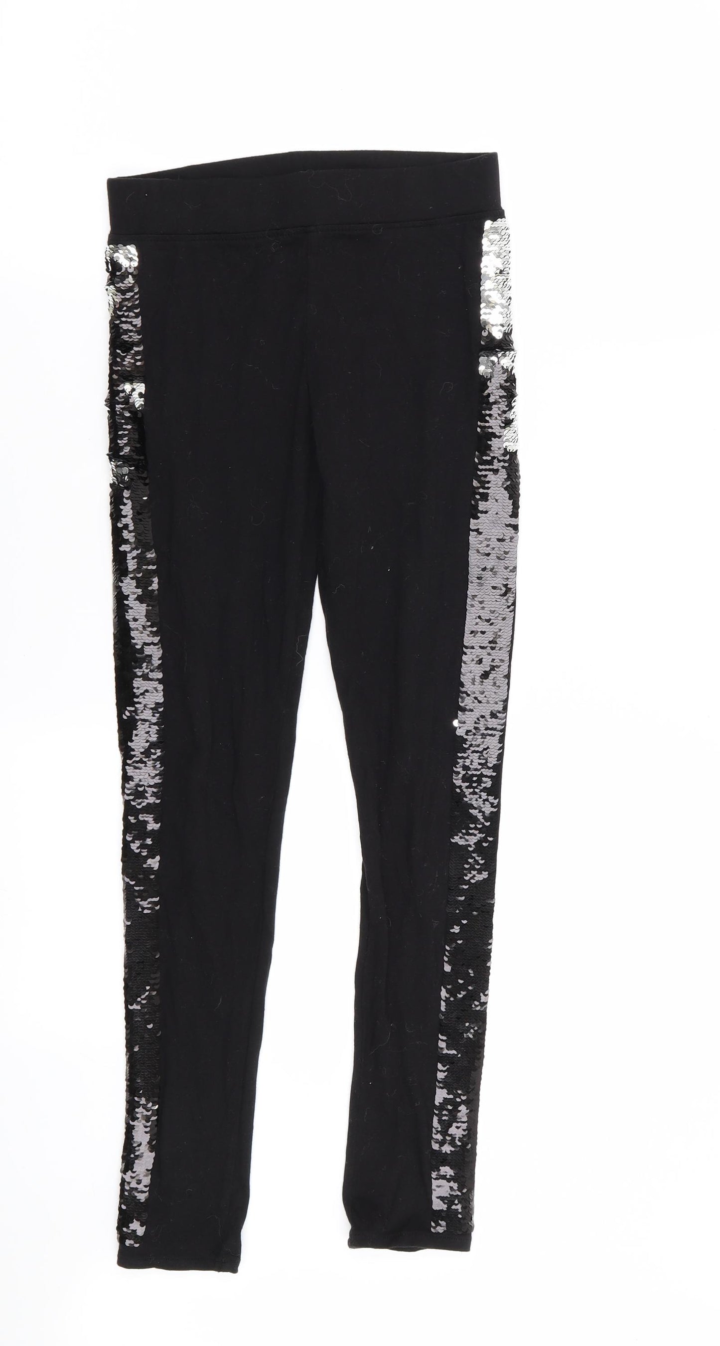 H&M Girls Black   Jegging Trousers Size 12 Years - legging
