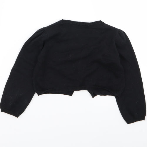 Matalan Girls Black   Cardigan Jumper Size 3-4 Years