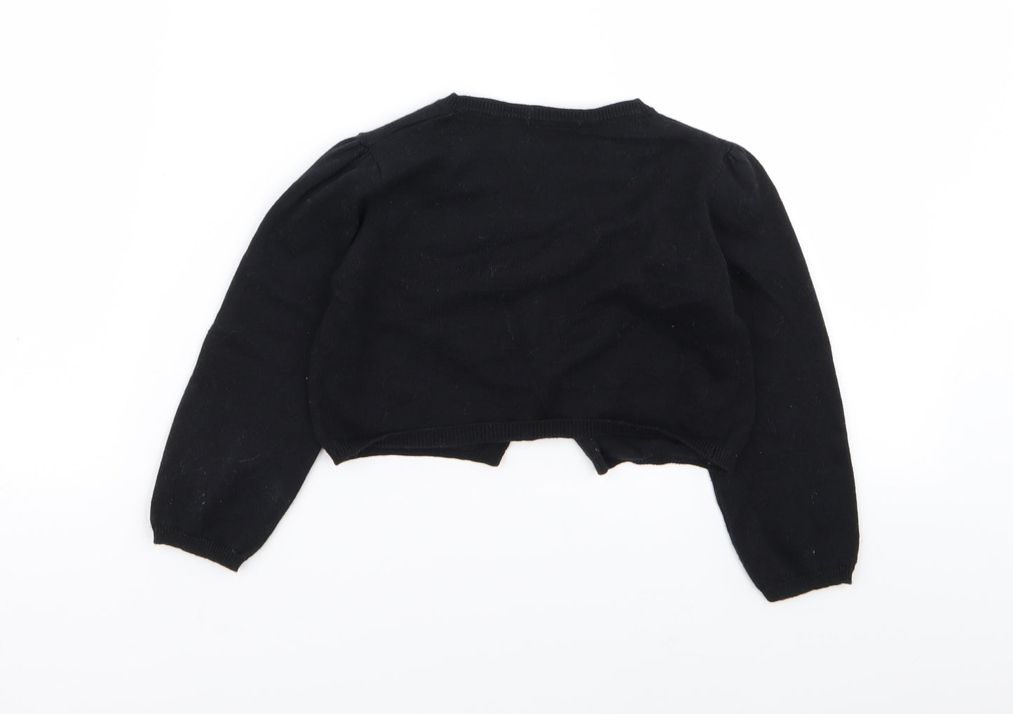 Matalan Girls Black   Cardigan Jumper Size 3-4 Years
