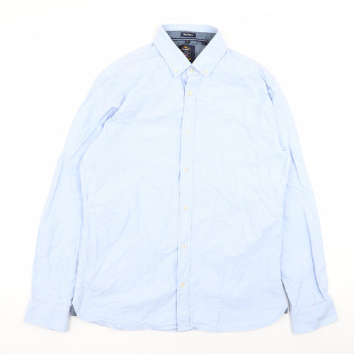 Rhino Mens Blue    Button-Up Size M