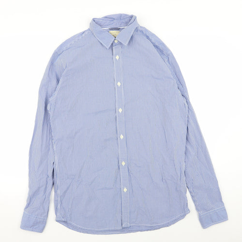 Heritage Mens Blue Check   Dress Shirt Size 16.5