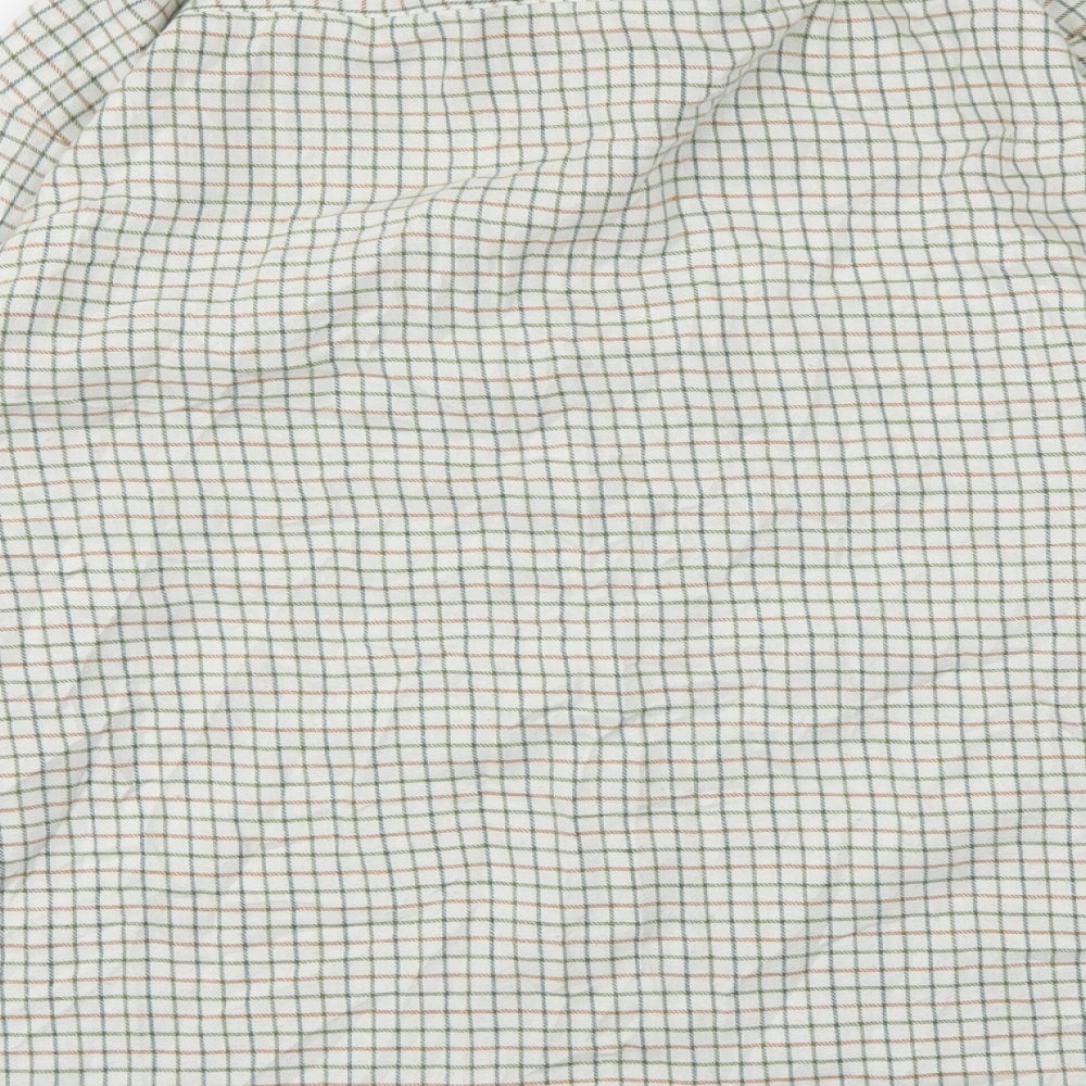 Antartex Mens Silver Check   T-Shirt Size M