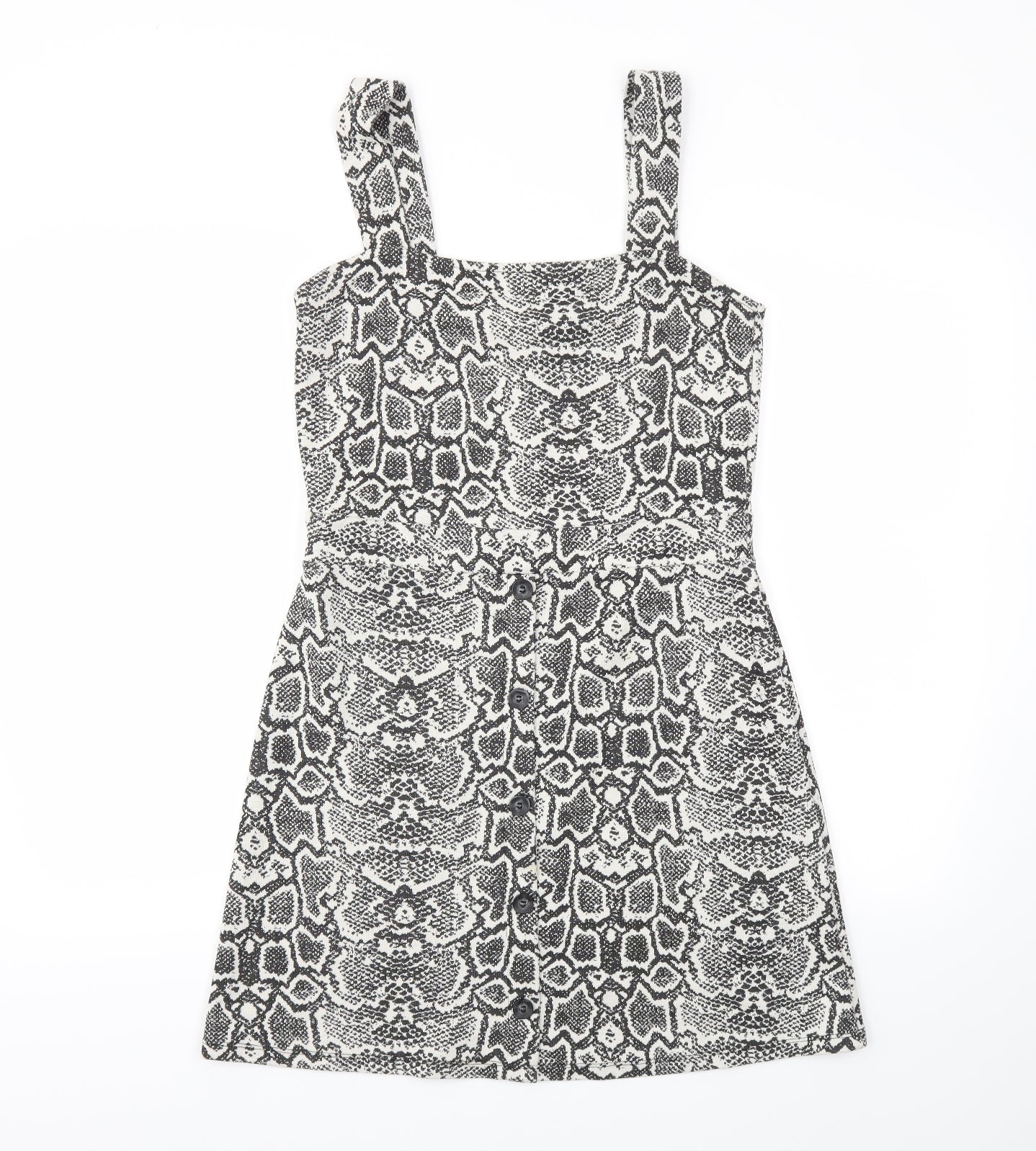 F&F Womens Grey Animal Print  A-Line  Size 10