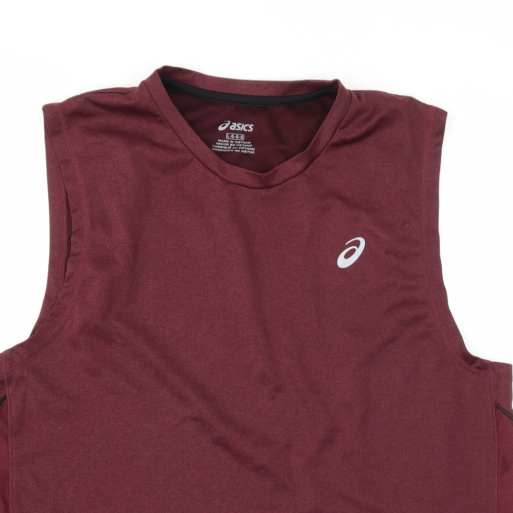 ASICS Mens Red   Basic Tank Size L