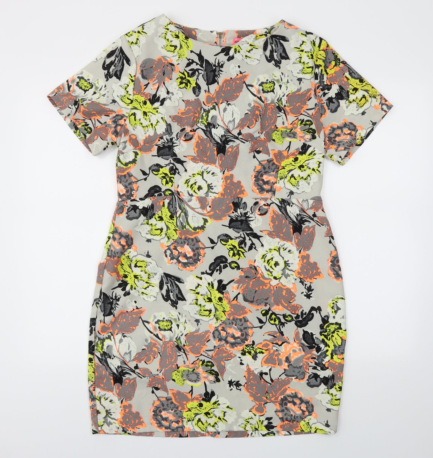 Pink Soda Womens Multicoloured Floral  A-Line  Size 14
