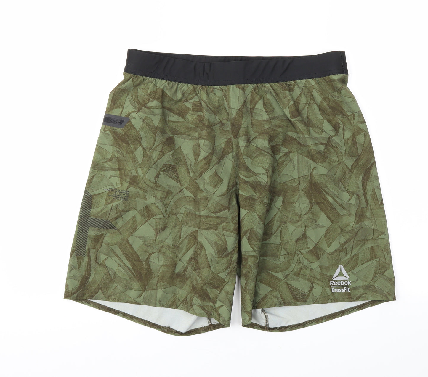 Reebok Mens Green   Sweat Shorts Size M - Stretch waistband