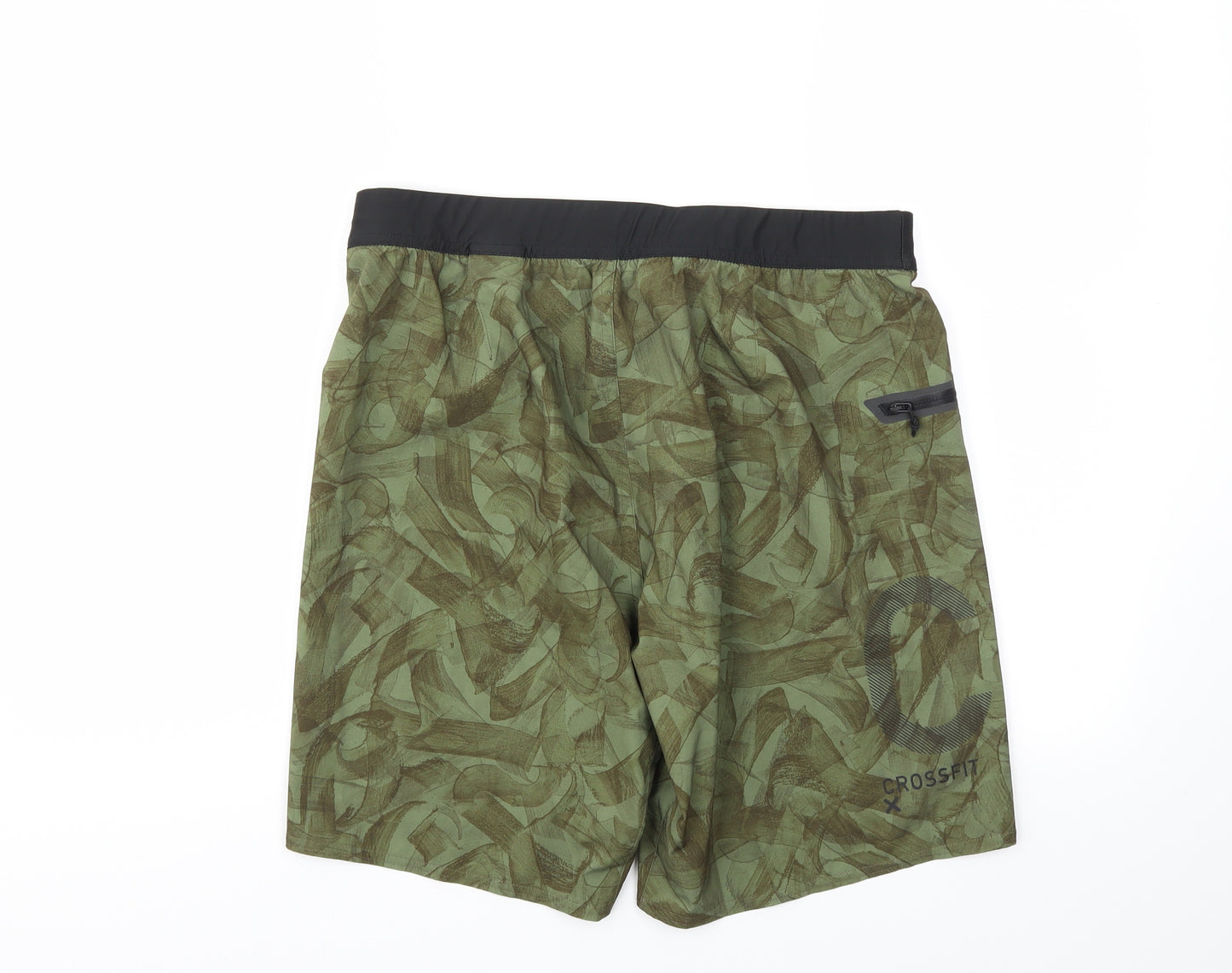Reebok Mens Green   Sweat Shorts Size M - Stretch waistband