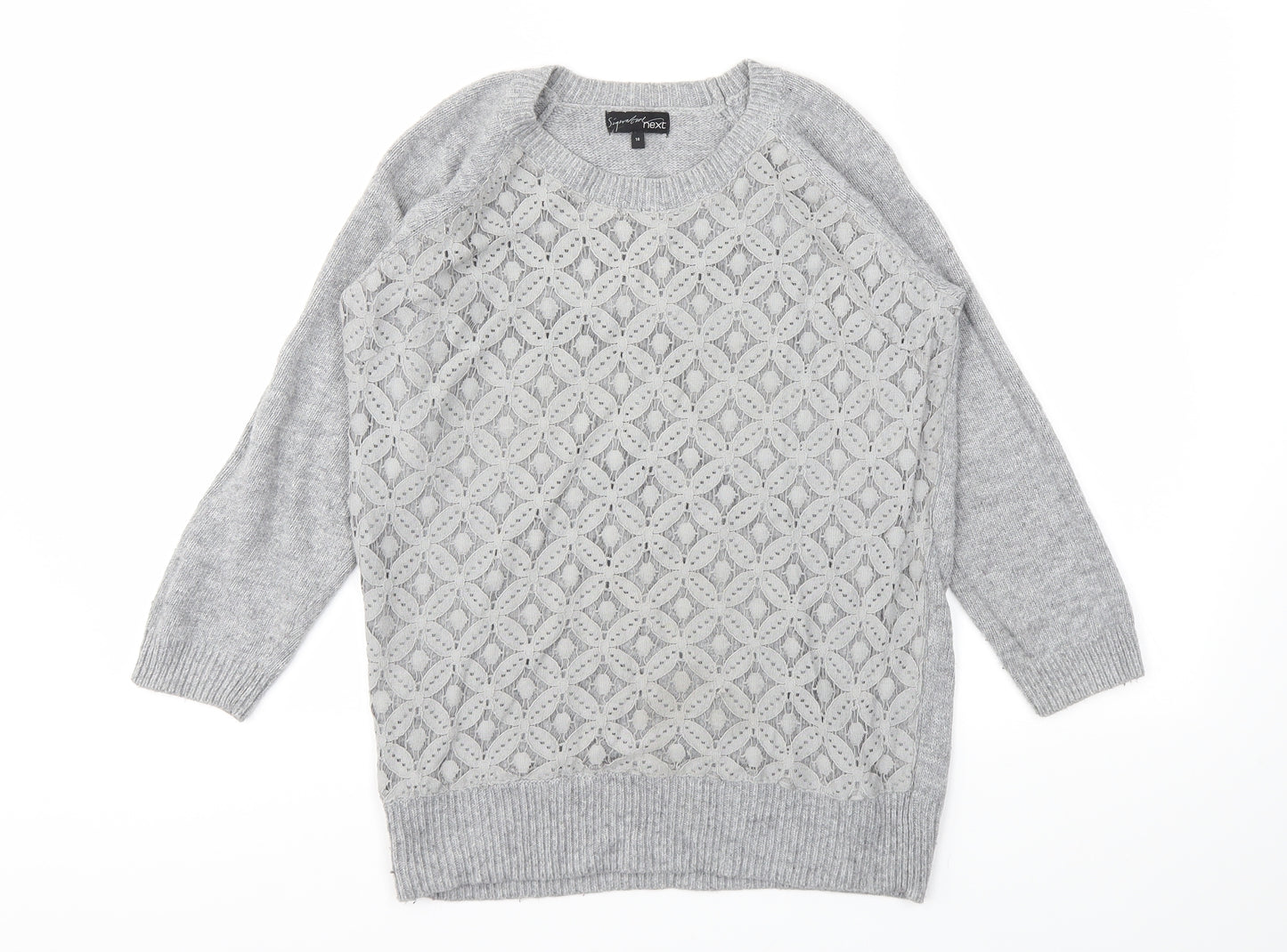 NEXT Womens Grey   Pullover Jumper Size 14