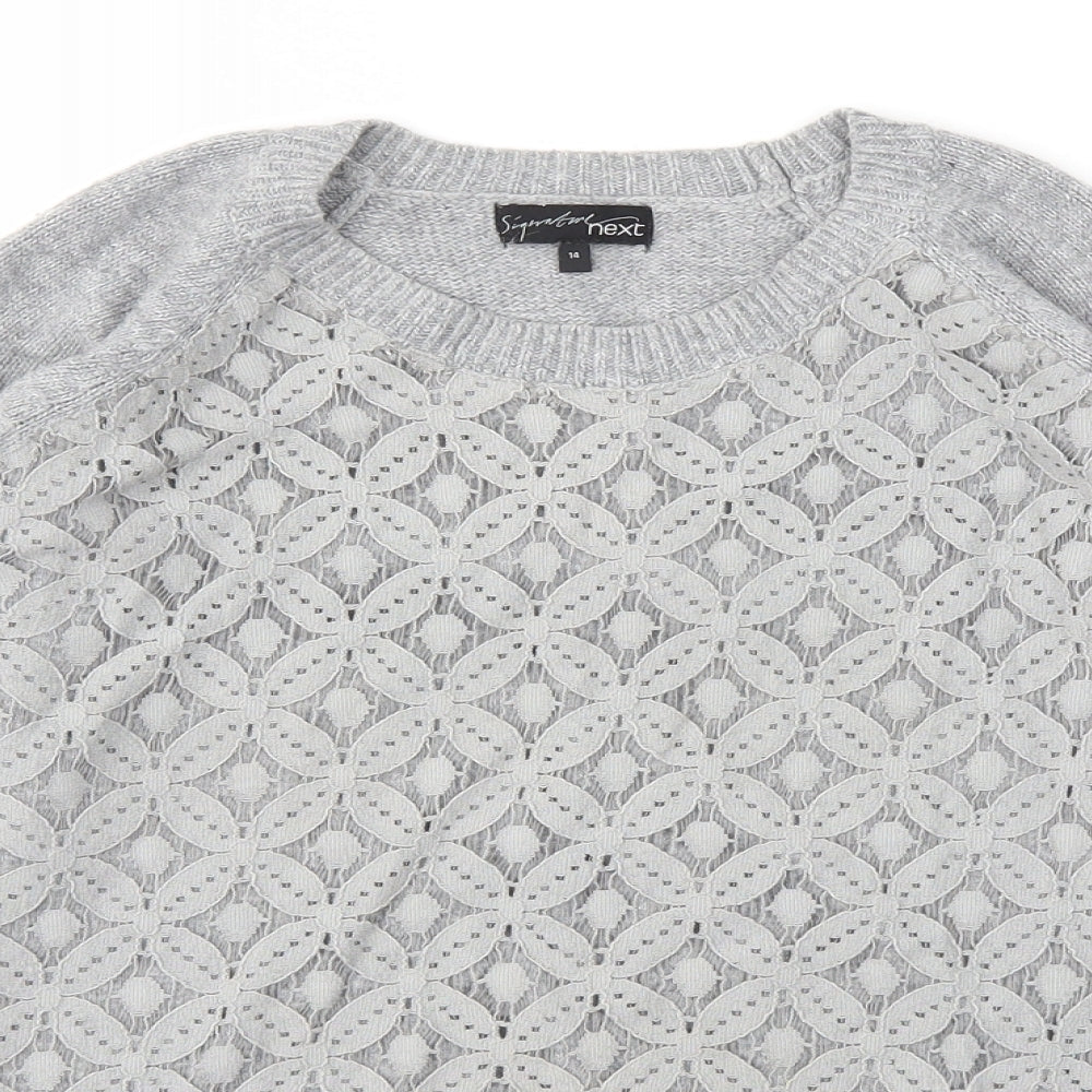 NEXT Womens Grey   Pullover Jumper Size 14