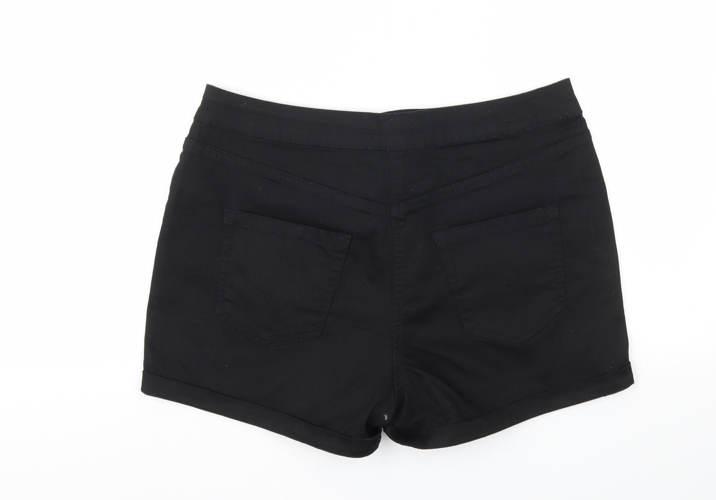Papaya Womens Black   Cut-Off Shorts Size 12