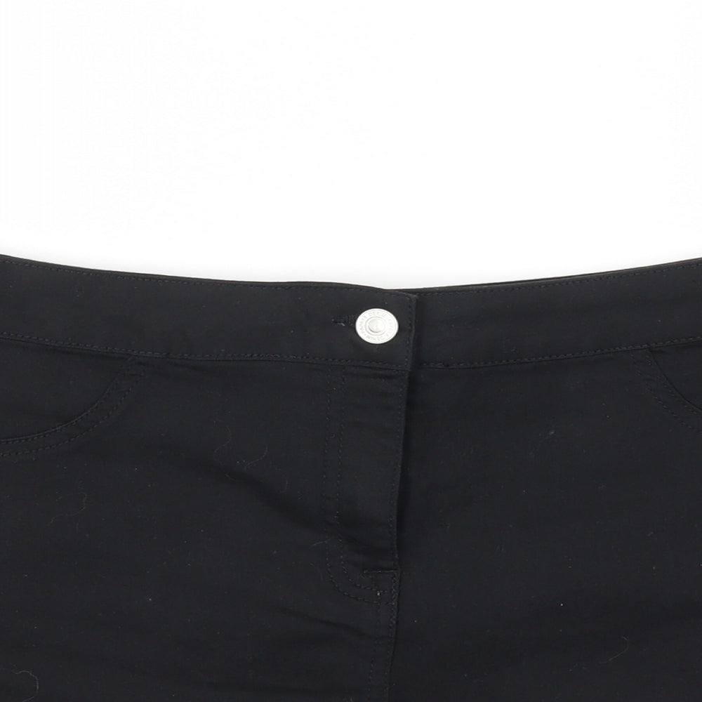 Papaya Womens Black   Cut-Off Shorts Size 12