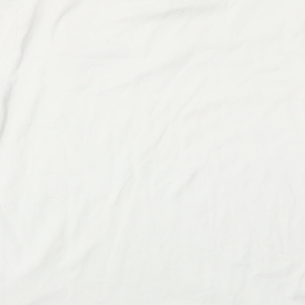River Island Womens White   Basic T-Shirt Size L