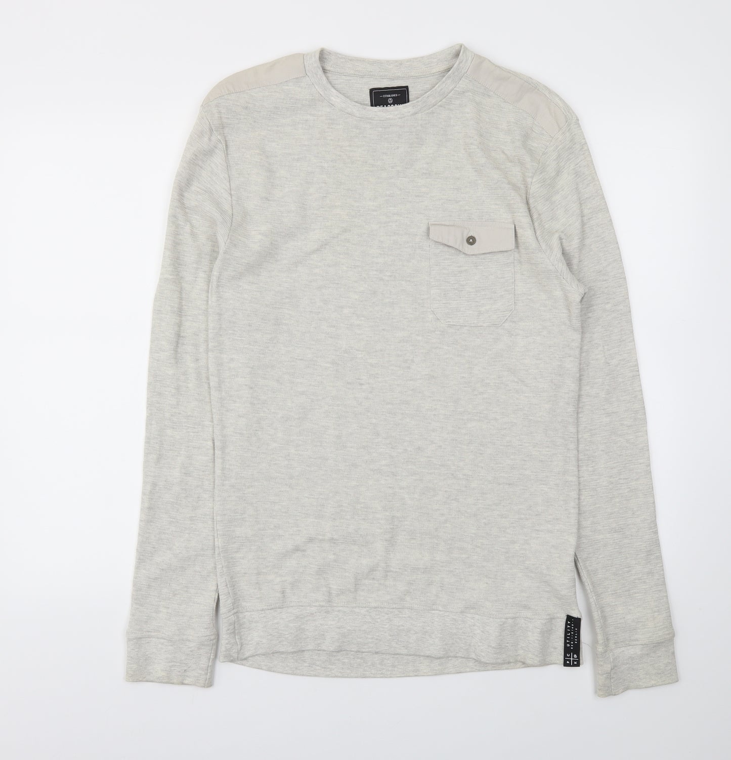 Peacocks Mens Grey   Pullover Sweatshirt Size M
