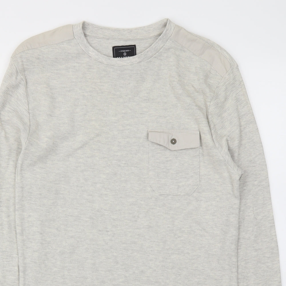 Peacocks Mens Grey   Pullover Sweatshirt Size M