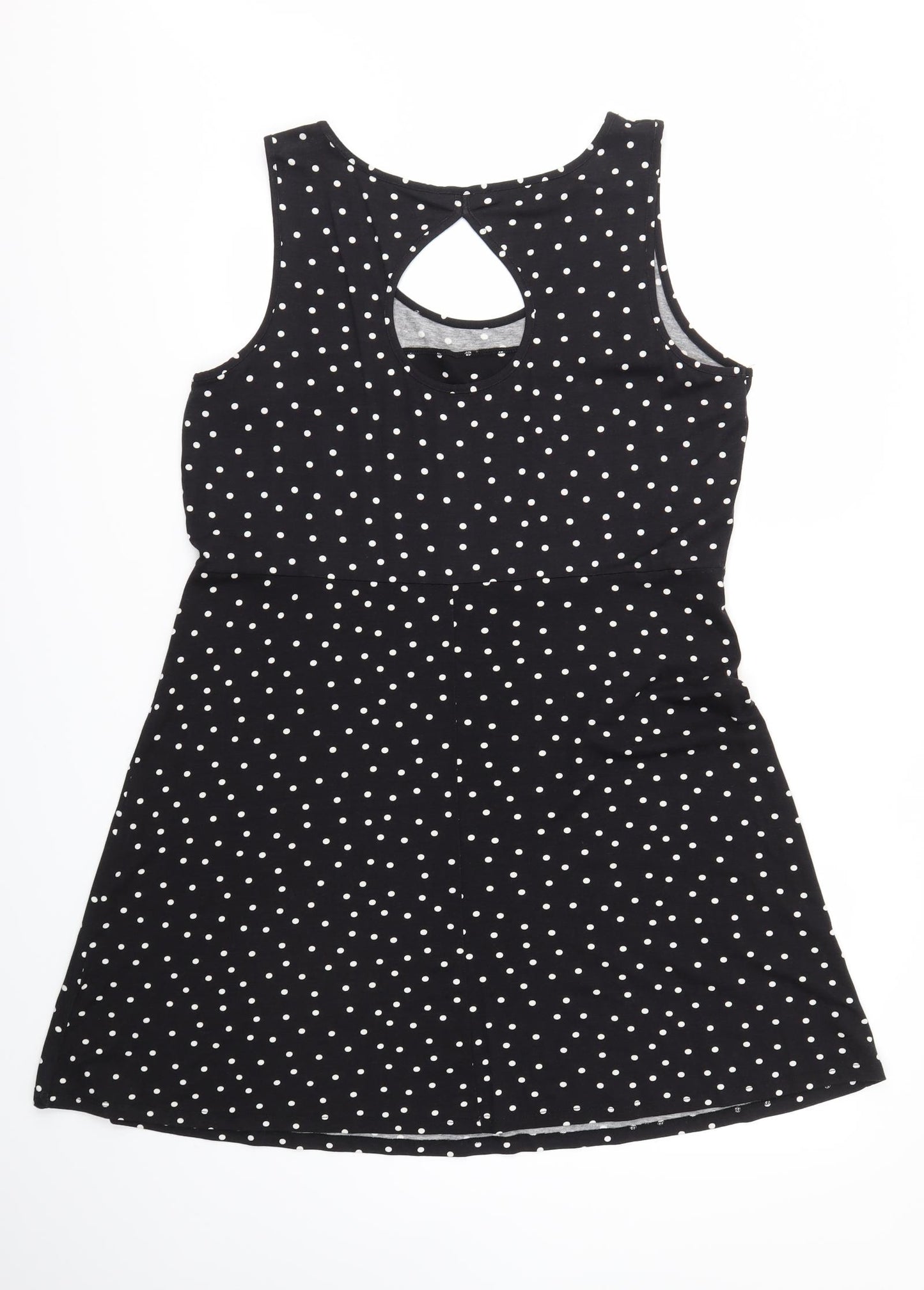 George Womens Black Polka Dot  Fit & Flare  Size 18