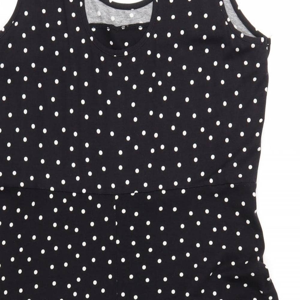 George Womens Black Polka Dot  Fit & Flare  Size 18
