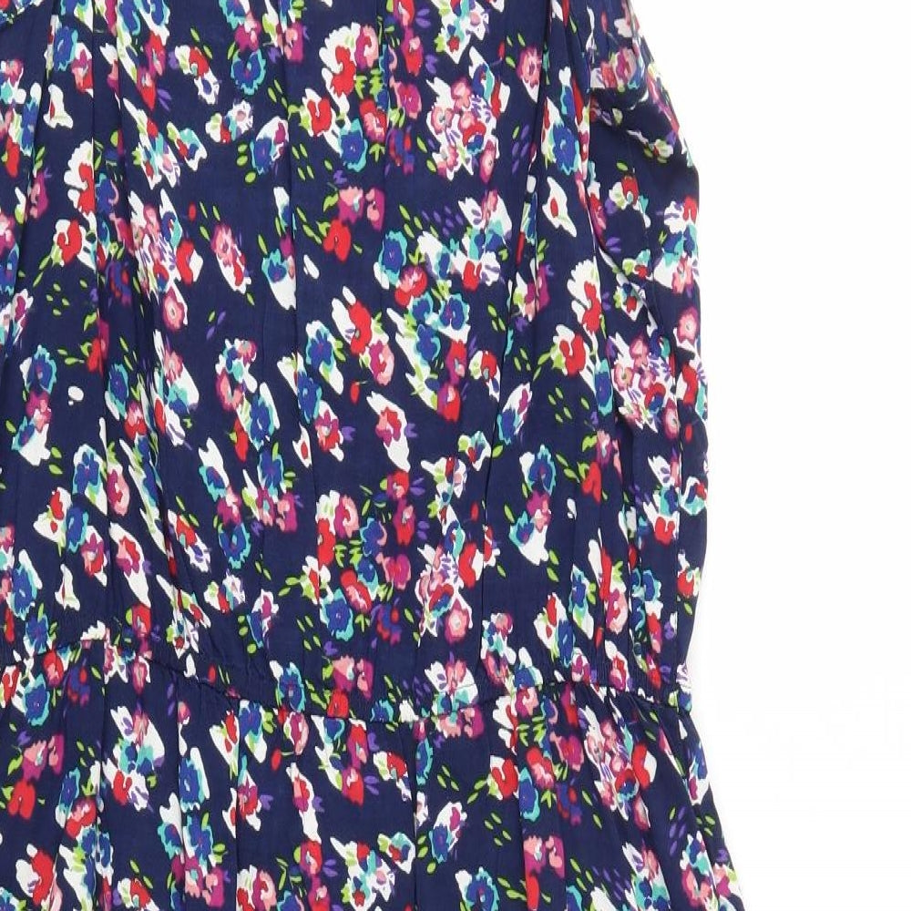 F&F Womens Blue Floral  Fit & Flare  Size 18