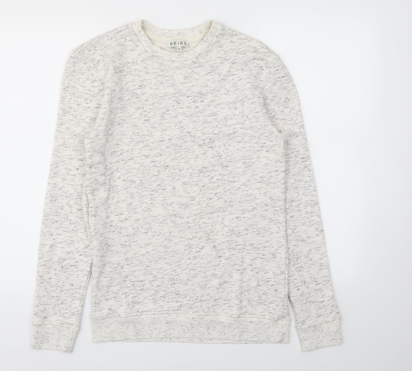 Reiss Mens Ivory   Pullover Hoodie Size M