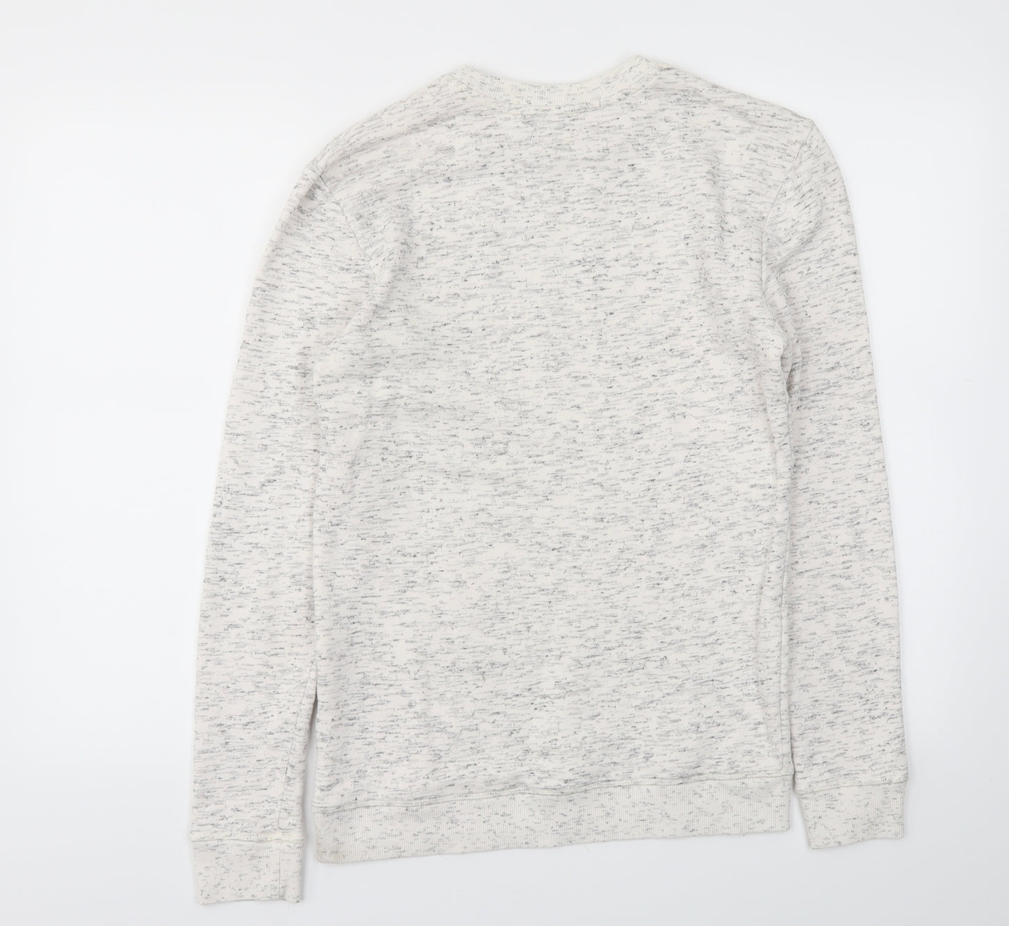 Reiss Mens Ivory   Pullover Hoodie Size M