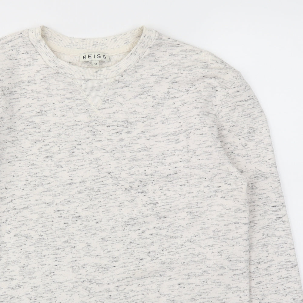 Reiss Mens Ivory   Pullover Hoodie Size M